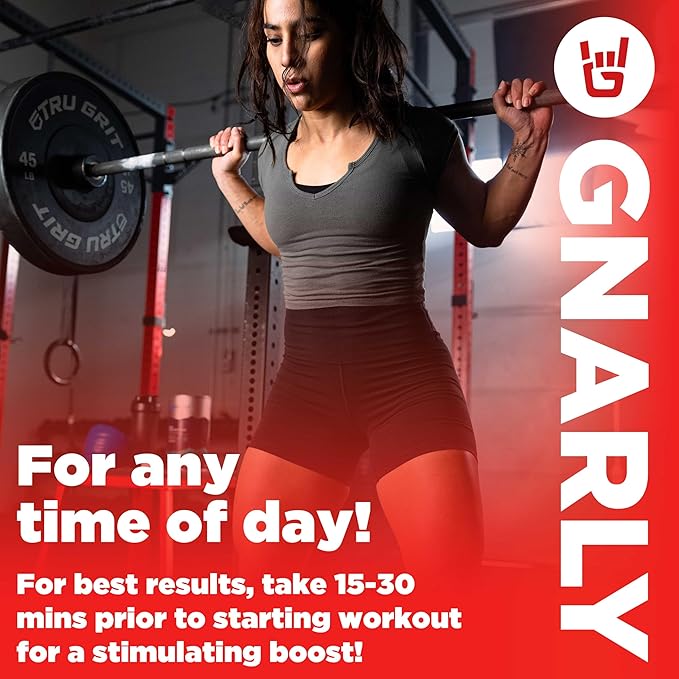 Gnarly Nutrition BCAA Powder, Berry Lemonade – Pre-Workout BCAAS Amino Acids – NSF Sport Certified – Supplement to Support and Rebuild Muscle – Berry Lemonade with Caffeine, 10.58 oz