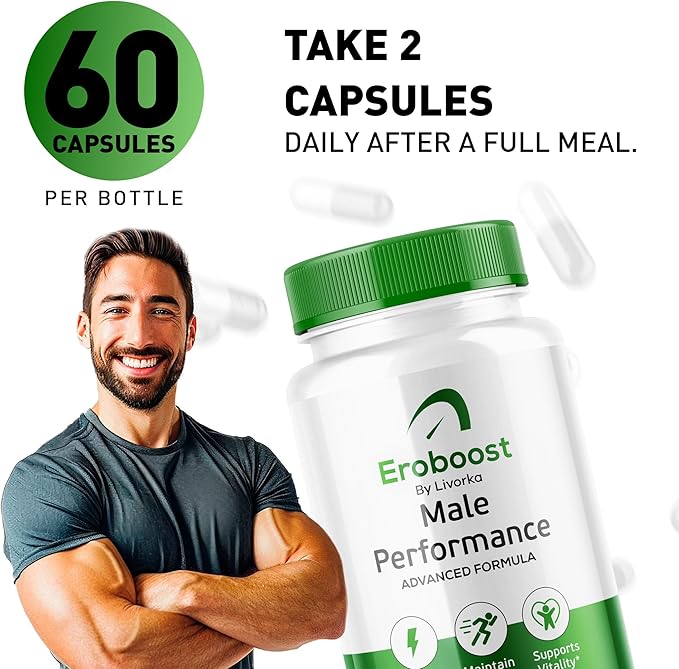 (5 Pack) Eroboost Supplement for Men - Official Ero Boost Pills, EroBoost Support Capsules, EroBoost Advanced Formula, EroBoost Supplement, Ero Boost, 300 Capsules for 5 Months