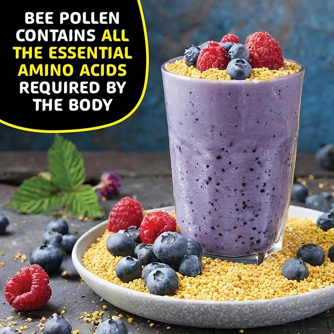 Bee Pollen Granules 4.9 Oz - Nature's Superfood, Superior Taste - Western Australia Pure Bee Pollen for Optimal Health