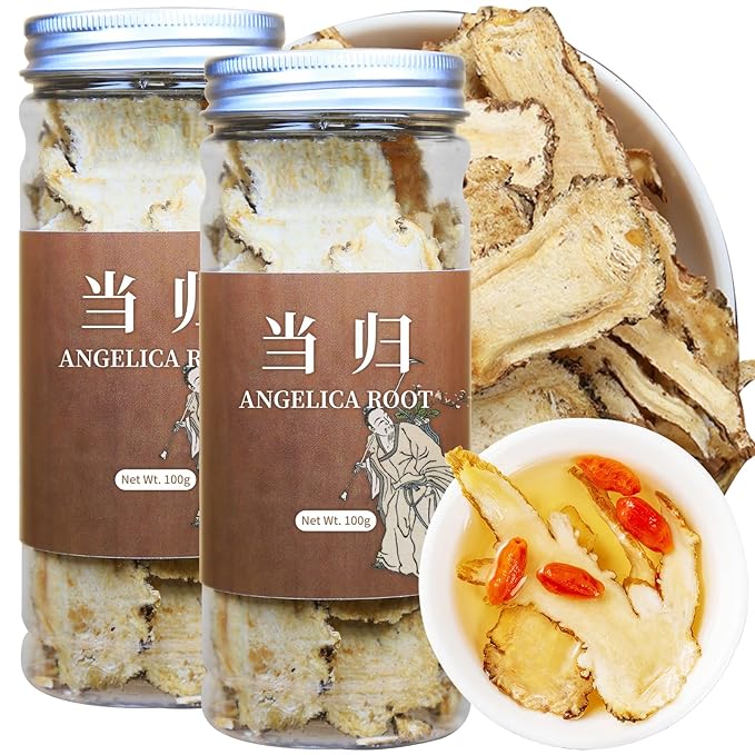 Wanhua Hall Dang Gui Tea Dong Quai Angelica Sinensis Slice Natural Herbal Tea Chinese Dried Herbs No Additives Sulfur Free 当归 當歸7.05oz/200g