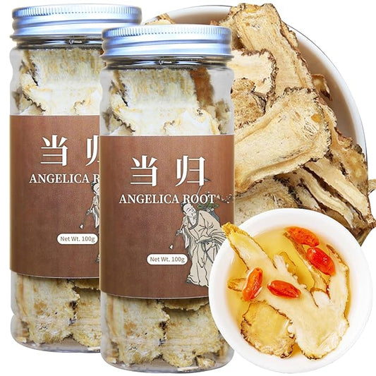 Wanhua Hall Dang Gui Tea Dong Quai Angelica Sinensis Slice Natural Herbal Tea Chinese Dried Herbs No Additives Sulfur Free 当归 當歸7.05oz/200g