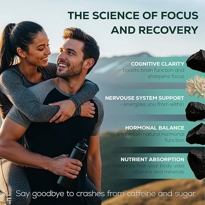 LIVEGOOD Himalayan Shilajit and Organic Sea Moss Capsules, Fulvic Acid Organic, Sea Moss and Shilajit Combo for Energy, Wellness and Vitality Support, Supports Focus and Mental Clarity (60 Count)