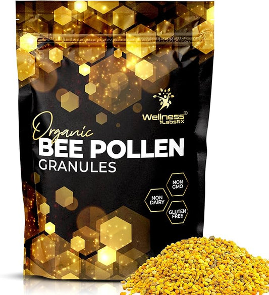 Bee Pollen Granules Third-Party Tested, 1 Lbs. - Bee Pollen for Women, Keto-Friendly Super Food Supplement Packed with Proteins, Vitamins & Minerals - Immune Support, Energy Boost, Digestive Wellness