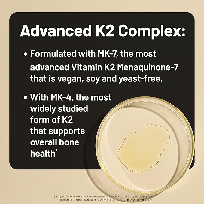 NatureWise Vitamin K2 600mcg Supplement with MK-7 100mcg & MK-4 500mcg - Enhanced Bioavailable Formula - K Complex for Bone and Heart Health - Vegan, Gluten Free, Non-GMO -360 Softgels[1-Year Supply]