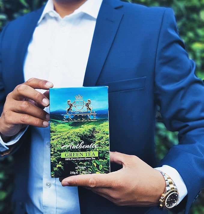SRILUXE - Premium Quality Loose Leaf Ceylon Green Tea | 100% Natural Tea | Powerful ANTIOXIDANTS | Pure Green Tea Loose-Leaves (250g)