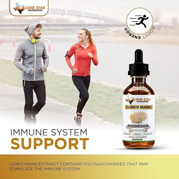 Lions Mane Dual Liquid Extract/Tincture | Organic Fruiting Bodies only | Grown in USA | Highly Concentrated | Memory, Focus, Immunity | No Grain/Filler