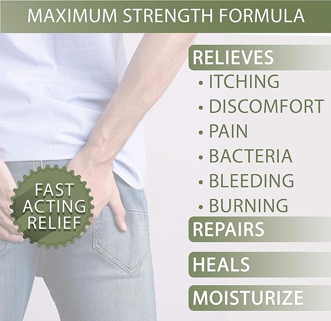 MARS WELLNESS Hemorrhoid Fissure Ointment 5% Lidocaine - with Hemp Oil - Hemmorhoid Topical Numbing Cream - 1OZ HEMPORRHOID - Fast Acting Multi Sympton Pain Relief Heorrhoid Sympton Cream Made in USA