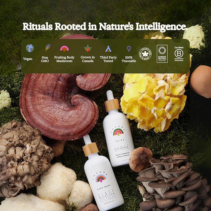 Reishi Mushroom Tincture - Dual Extract Mushroom Supplement - Immune Support, Mood, Sleep, Liquid Reishi Supplement, Vegan, Non GMO, 3.4 fl oz