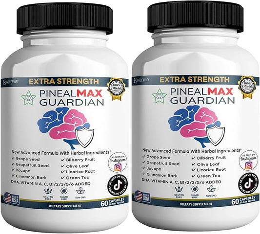 PinealMax Guardian Extra Strength Dietary Supplement, 60 Capsules, with Vitamins and Herbal Blend (2)