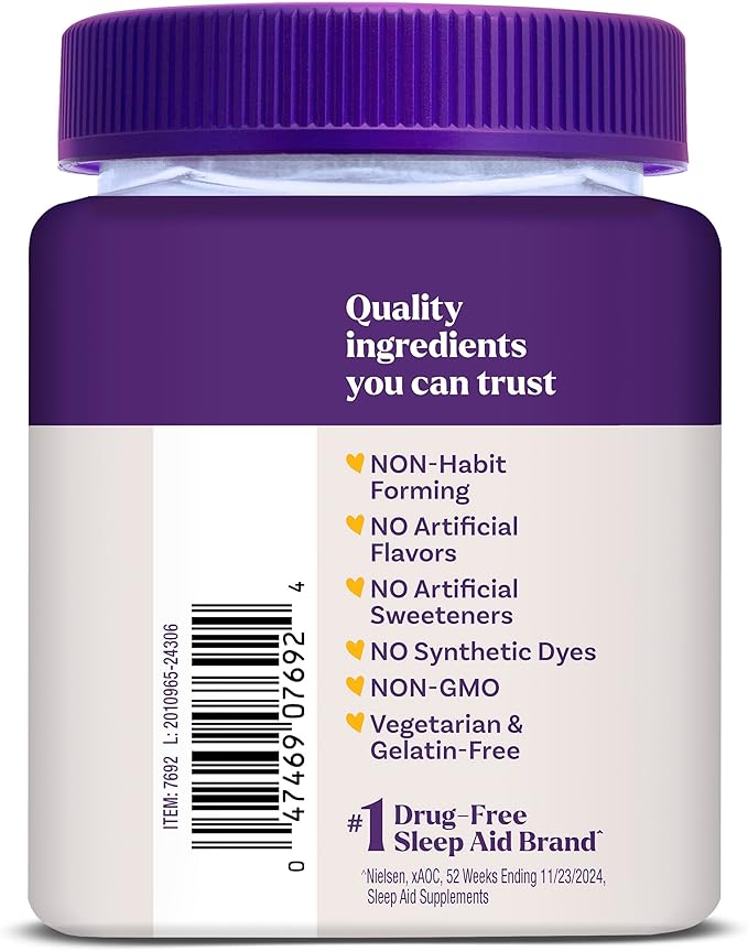 Natrol Kids Melatonin Gummies 1mg, Children's Melatonin for Restful Sleep, 60 Raspberry-Flavored Sleep Gummies, 60 Day Supply