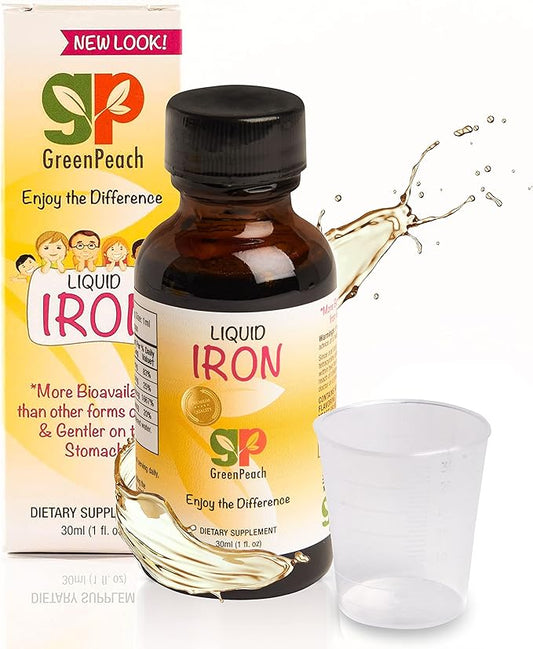 Liquid Iron Supplement for Infants Babies and Toddlers – Sugar Free Iron Drops with Folic Acid, Vitamin B6 and B12 | Certified Vegetarian | Non-GMO | Gluten Free & Tummy Gentle | Ages 4 & Under