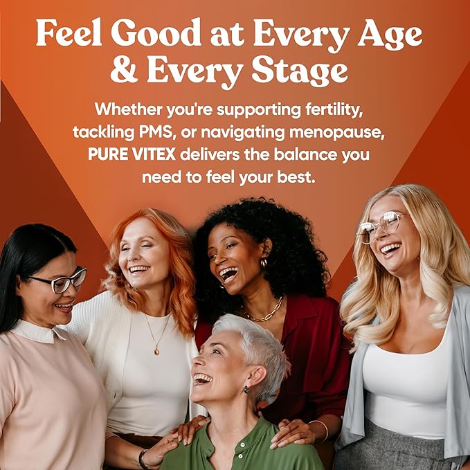 Vitex Pure 400 Mg Chasteberry – Natural PMS Support, Balance Hormones, Regulate Cycle, Promote Skin Health – Full-Spectrum & Standardized – 60 Vegan Soft Capsules