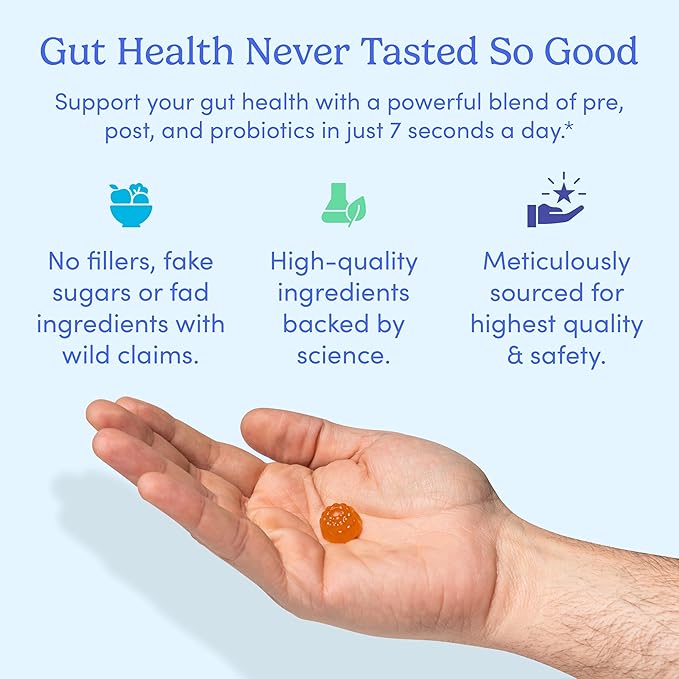 FIRST DAY 3 in 1 Probiotics for Men - Prebiotic, Probiotic & Postbiotic Supplement – Mens Probiotic for Digestive Health, Oral Health, Immune Function, Energy, Gut Health for Men – 30-Day Supply