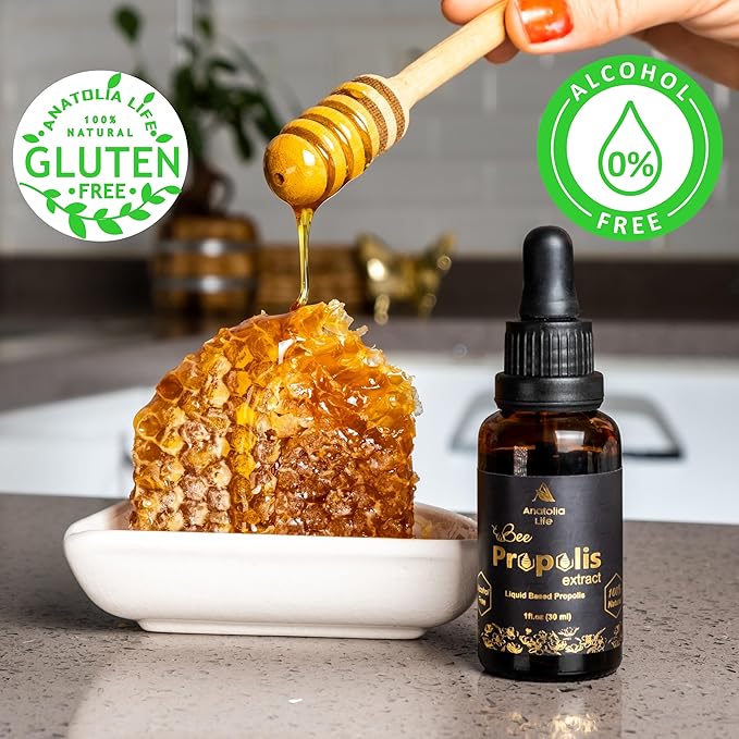 Bee Propolis Liquid Extract,Alcohol-Free Immune Support Supplement,30ml | 100% Pure Peppermint Essential Oil 20ml,Premium Grade Essential Oils for Home Diffusers, Aromatherapy,Massage and Humidifiers