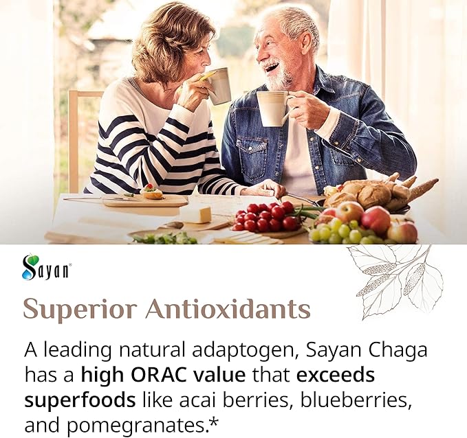 Sayan Chaga Mushroom Extract Powder (1 Lb) – Freeze Dried Siberian Wild Harvested - Organic Antioxidant Tea for Immune and Digestion Support - Focus, Energy, Clarity, Wellness - No Additives