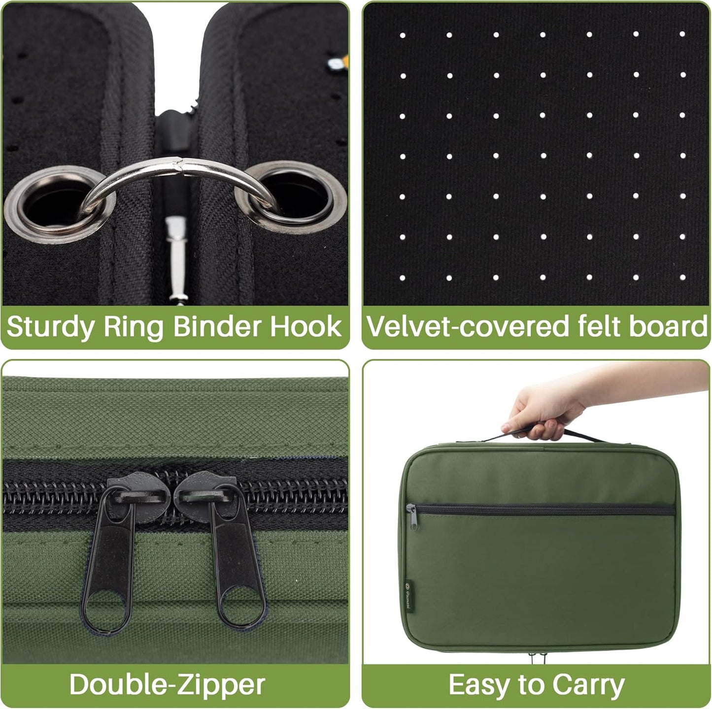 Enamel Pin Display Pages Pin Carrying Case, Pins Collection Storage Organizer Case, Travel Brooch Pin Display Bag (Pins Not Included)