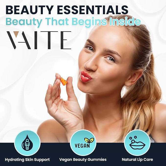 Phytoceramides Supplements Skin Hydration - 1000mg Gummies for Radiance & Youthful, Plant-Based Beauty Antioxidant Supplement for Women & Men, Supports Smoothness & Texture, 60 Vegan Chewables