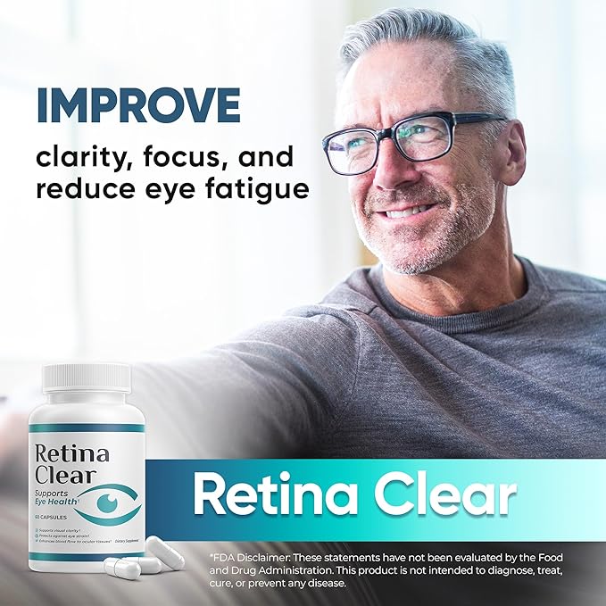 Vision Support Supplement – Eye Health Formula with Lutein, Zeaxanthin, Quercetin, Vitamin A, Zinc, & Bilberry – Supports Visual Clarity, Focus & Eye Fatigue Relief – 6-Pack