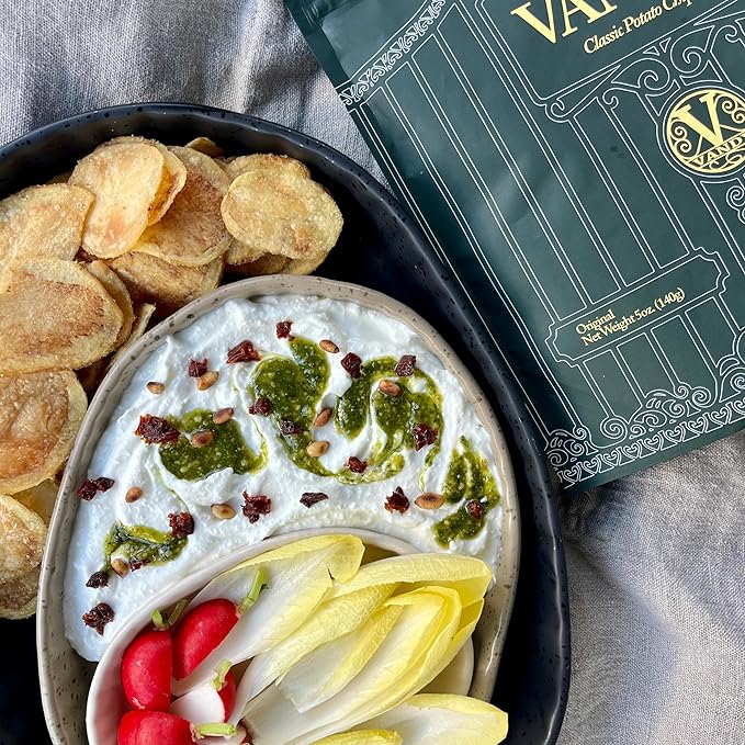 Vandy Crisps Potato Chips - Vegetable & Seed Oil Free Snacks - Gluten Free Potato Chip - Healthy Chips Made with Potatoes, Grass-Fed Beef Tallow, and Sea Salt - 6 Pack, 5 Ounce Each (Original)