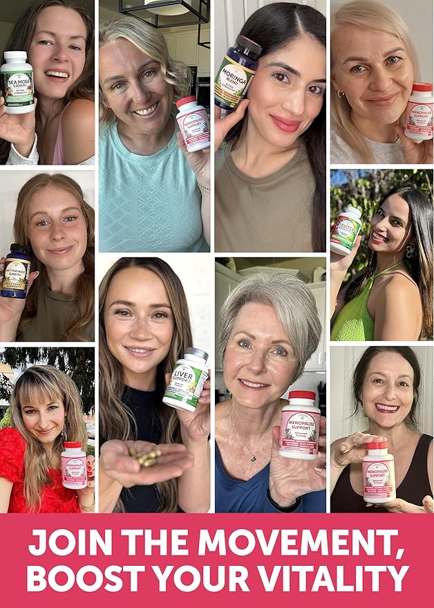 Lunakai USA Made Natural Menopause Supplements for Women – 13-in-1 Menopause Relief for Hot Flashes, Night Sweats, Sleep & Mood Support, 60ct