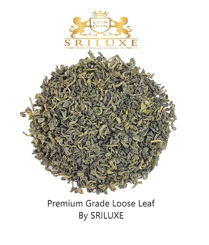 SRILUXE - Premium Quality Loose Leaf Ceylon Green Tea | 100% Natural Tea | Powerful ANTIOXIDANTS | Pure Green Tea Loose-Leaves (500g)
