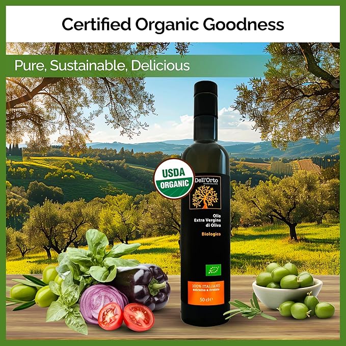 DELL ORTO Og Ev Olive Oil, 500 Milliliter
