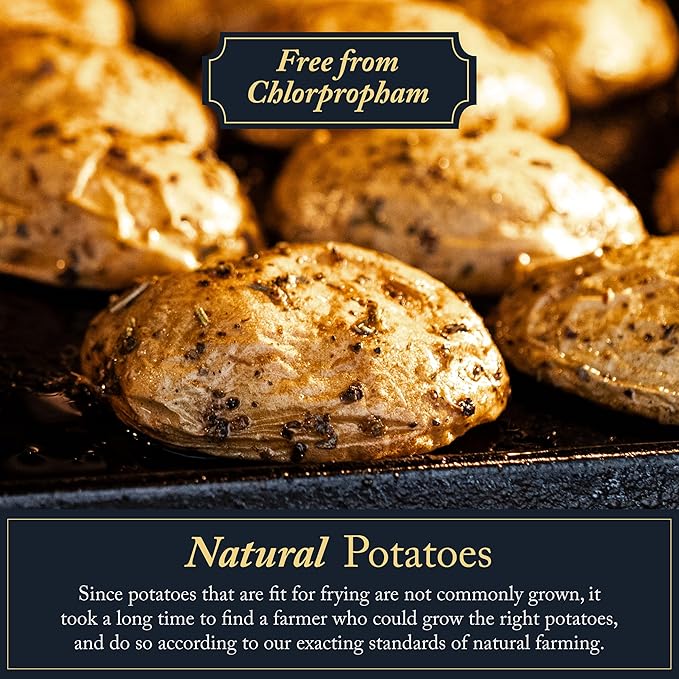 Vandy Crisps Potato Chips - Seed Oil Free Snacks - Gluten Free Potato Chip - Made with Potatoes, Grass-Fed Beef Tallow, Sea Salt, & Herbes de Provence Blend - 2 Pack, 5 Ounce Each (Herbes de Provence)