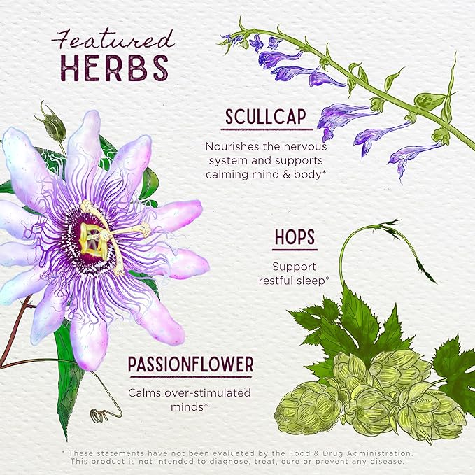 WishGarden Herbs Sleepy Nights & Fresh Mornings - All-Natural Herbal Sleep Aid Tincture, Organic Sleep Supplement with Passionflower, Hops and Scullcap, Supports Deep Sleep & Healthy Sleep Cycles, 4oz