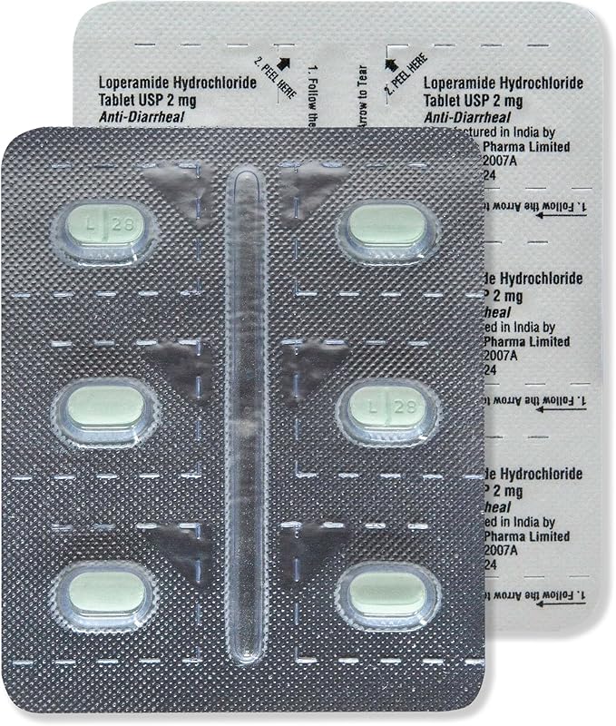 Amazon Basic Care Loperamide Hydrochloride Tablets, 2 mg, Anti-Diarrheal, 24 Count (Pack of 1) (Packaging may vary)