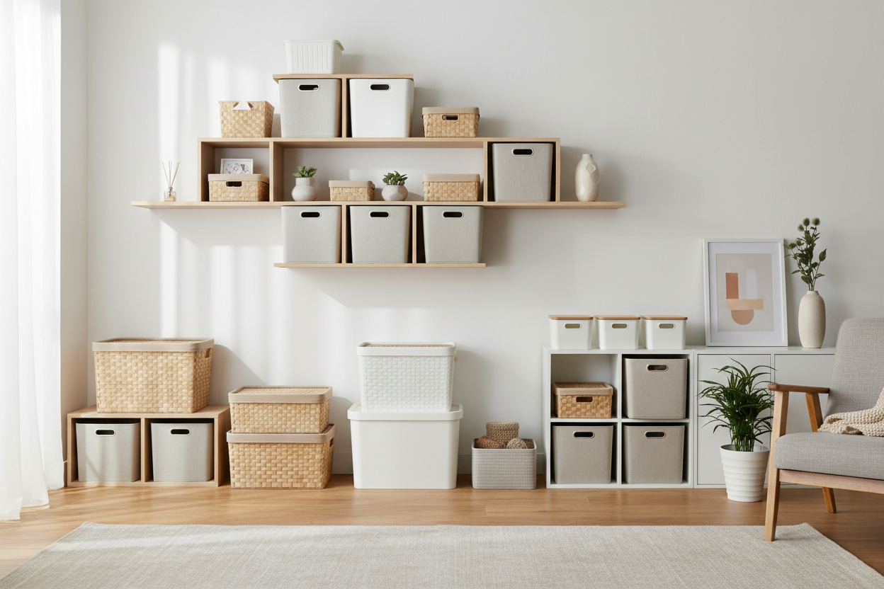 Multi-Purpose Storage

Modular bins, baskets, and innovative storage solutions that fit anywhere in your home. (make it real photo)